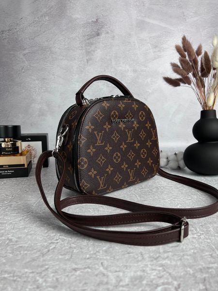 Коричнева сумка LOUIS VUITTON, срібляста фурнітура RBD_819 фото