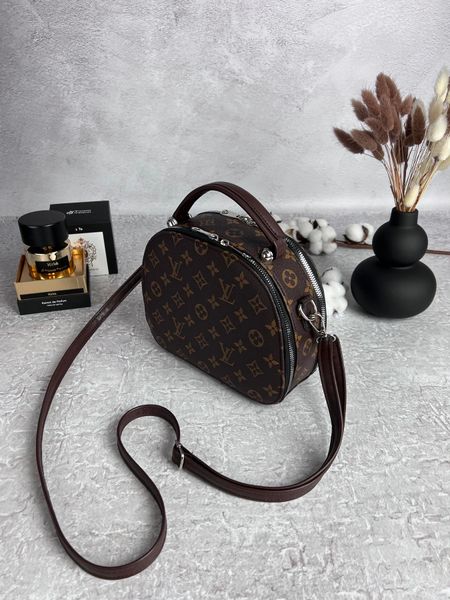 Коричнева сумка LOUIS VUITTON, срібляста фурнітура RBD_819 фото