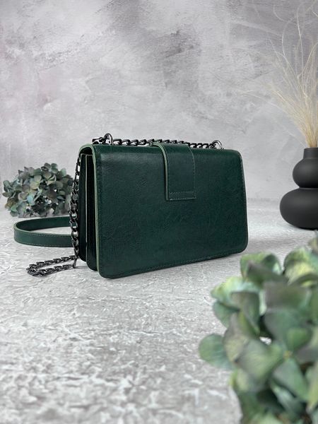 Изумрудная сумка Saint Laurent (YSL emerald), черная фурнитура RBD_882/1 фото