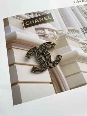 Брошка Chanel з нержавіючої сталі, Бронзова VSJ_48046 фото