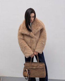 Тепла шубка oversize з екохутра до мінус 10, слімтекс 100, на кнопках, широкий відкладний комір, Сахара, 42/44 LP_2041 фото