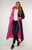 Зимова куртка максі на змійці з контрастною підкладкою і капюшоном 52, фіолетовий FC_1202 фото