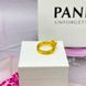 Серебряное кольцо PANDORA с золотым напылением  Сердце из циркония с двумя оборотами ОСJ_055-22926 фото 4