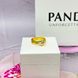 Серебряное кольцо PANDORA с золотым напылением  Сердце из циркония с двумя оборотами ОСJ_055-22926 фото 2