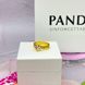 Серебряное кольцо PANDORA с золотым напылением  Сердце из циркония с двумя оборотами ОСJ_055-22926 фото 3